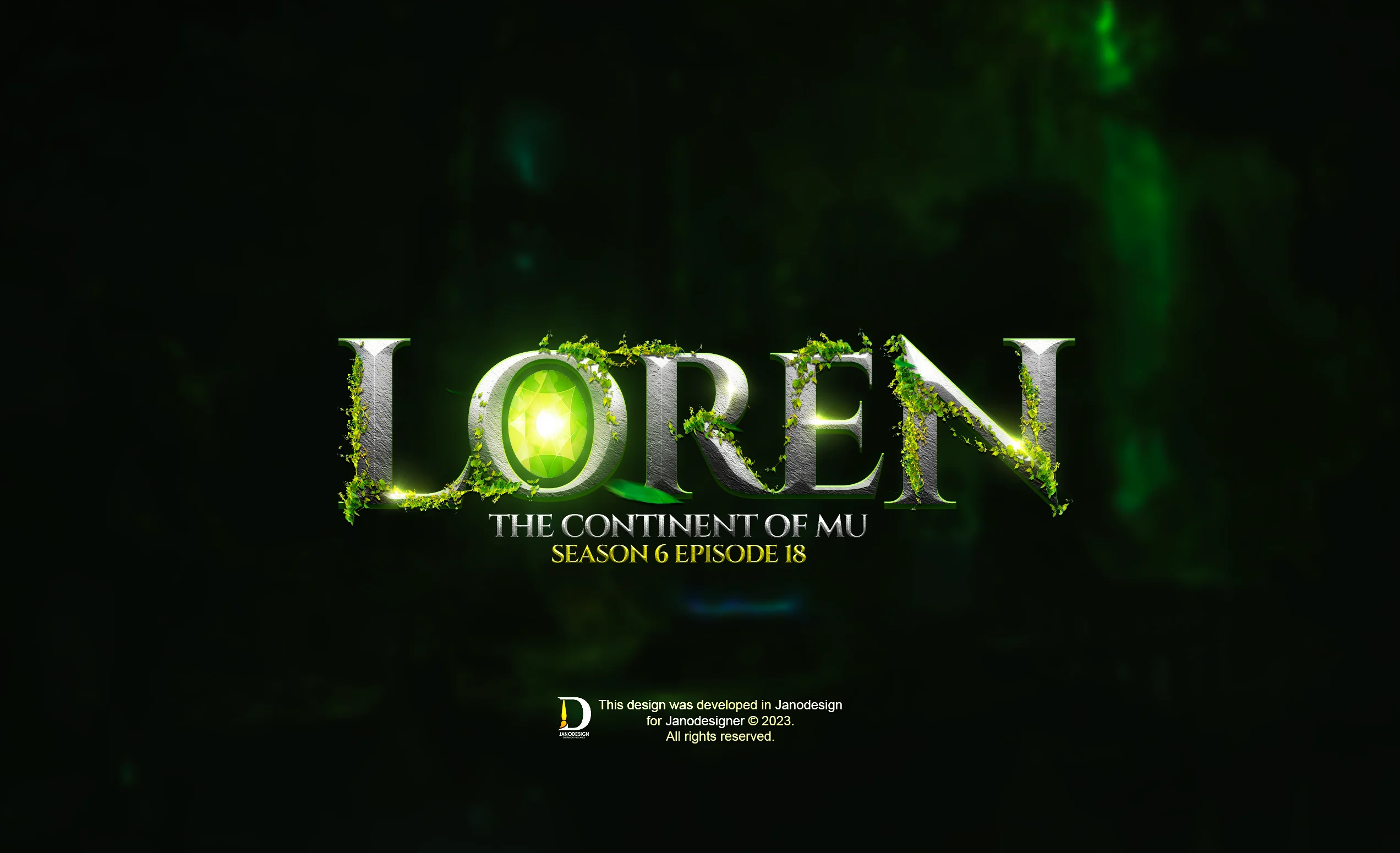 EDITABLE GAME LOGO - LOREN THE CONTINENT OF MU